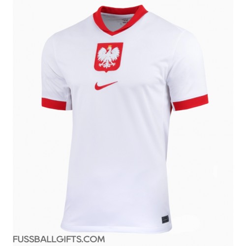 Polen Fußballbekleidung Heimtrikot Damen EM 2024 Kurzarm